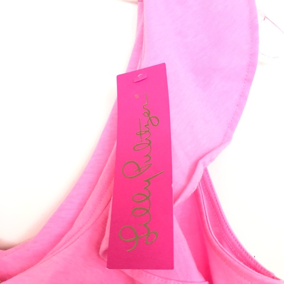 Lilly Pulitzer Hot Pink Ruffle Top // New With Tags NWT - Picture 2 of 7